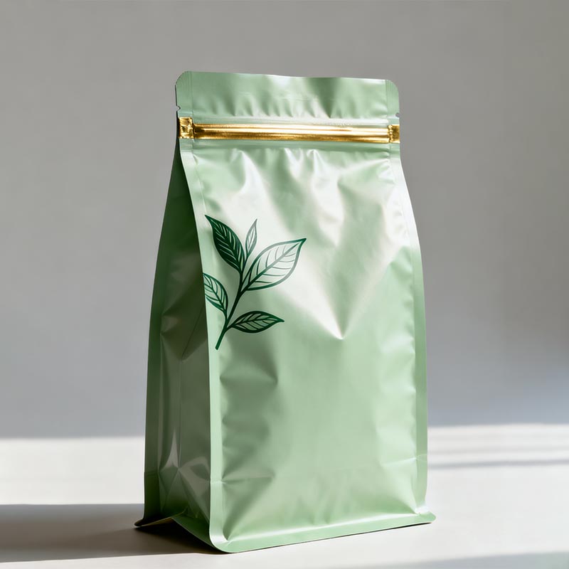 Pacáistiú Tae Plaisteach Seas Suas Pouch